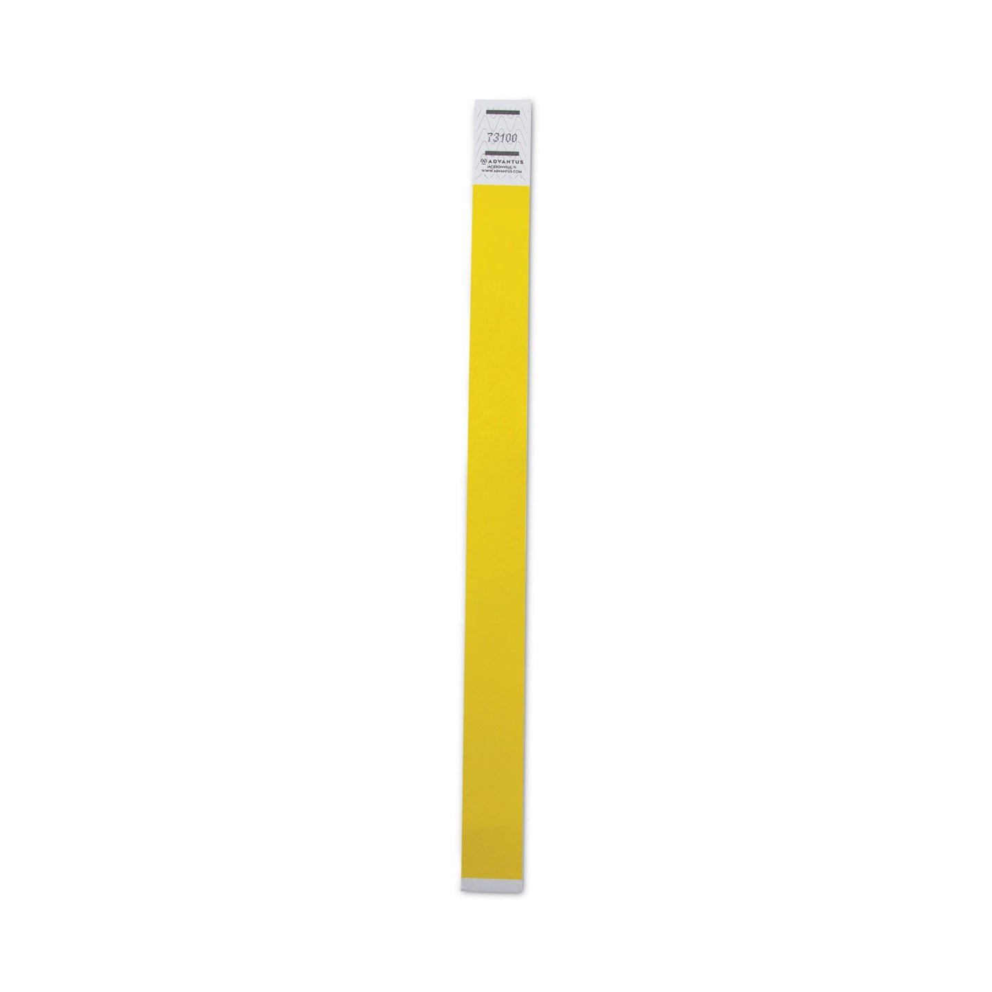 Advantus Crowd Management Wristbands, Sequentially Numbered, 9.75" x 0.75", Neon Yellow,500/Pack (91123)