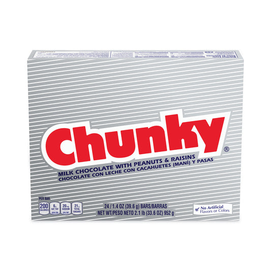 Nestle Chunky Bar, Individually Wrapped, 1.4 oz, 24/Carton (20900162)