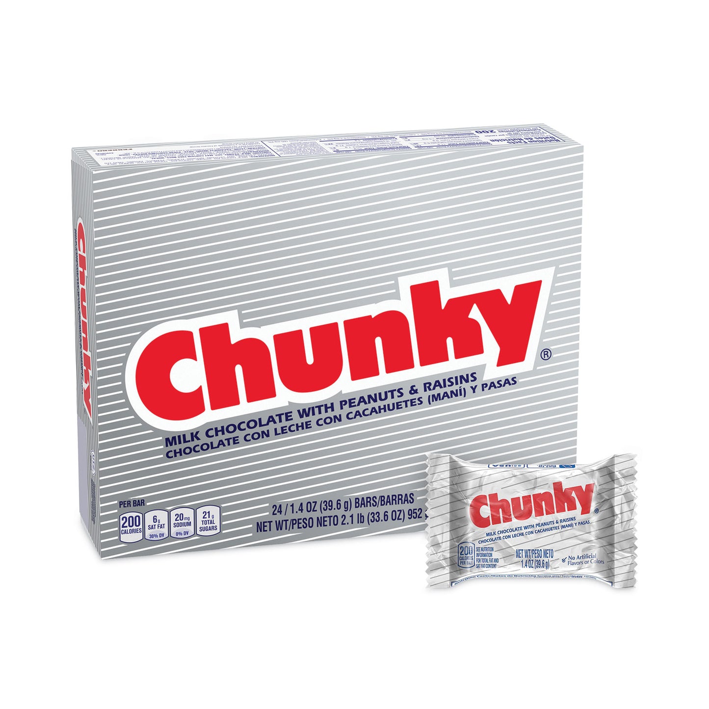 Nestle Chunky Bar, Individually Wrapped, 1.4 oz, 24/Carton (20900162)