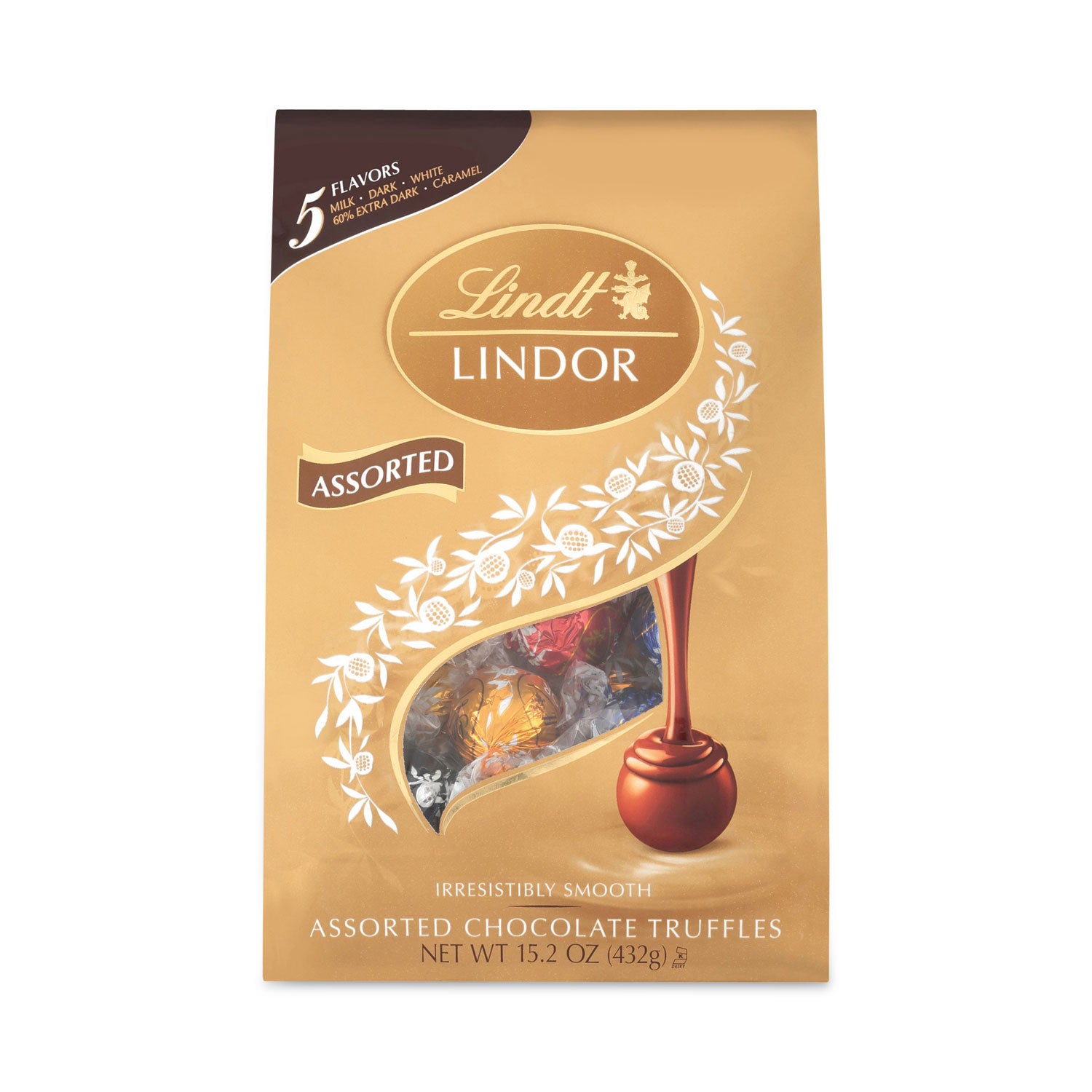 Lindt Lindor Assorted Truffles Platinum Bag, 15 oz, 36 Pieces (30101027)