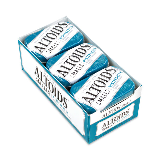 Altoids Smalls Sugar Free Mints, Wintergreen, 0.37 oz, 9 Tins/Pack (20900487)