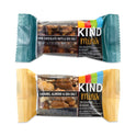 KIND Minis, Dark Chocolate Nuts Sea Salt/Caramel Almond Nuts Sea Salt, 0.7 oz Bar, 32 Bars/Carton (22000799)