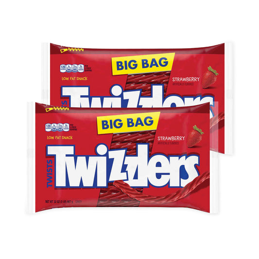 Twizzlers Strawberry Twists, 32 oz Bag, 2/Pack (24600041)