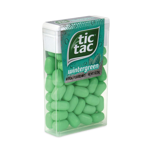 Tic Tac Breath Mints, Wintergreen, 1 oz Bottle, 12 Bottles/Carton (24100012)