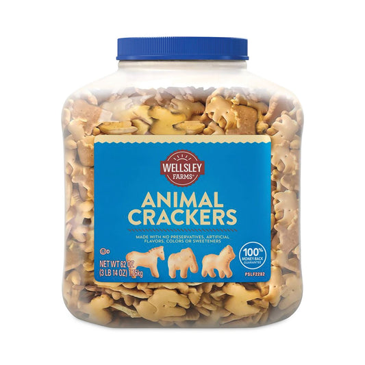 Wellsley Farms Animal Crackers, 62 oz Tub (22000464)