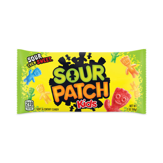 Sour Patch Kids Chewy Candy, Assorted, 2 oz Bags, 24/Pack (30400006)