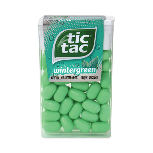 Tic Tac Breath Mints, Wintergreen, 1 oz Bottle, 12 Bottles/Carton (24100012)