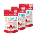 YumEarth Organic Favorite Fruit Hard Candies, 3.3 oz Bag, Assorted Flavors, 3 Bags/Pack (27000031)