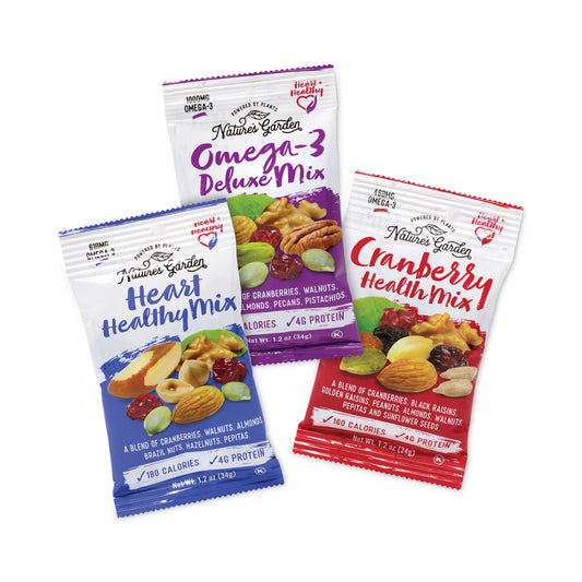 Nature's Garden Healthy Trail Mix Snack Packs, 1.2 oz Pouch, 50 Pouches/Carton (29400009)