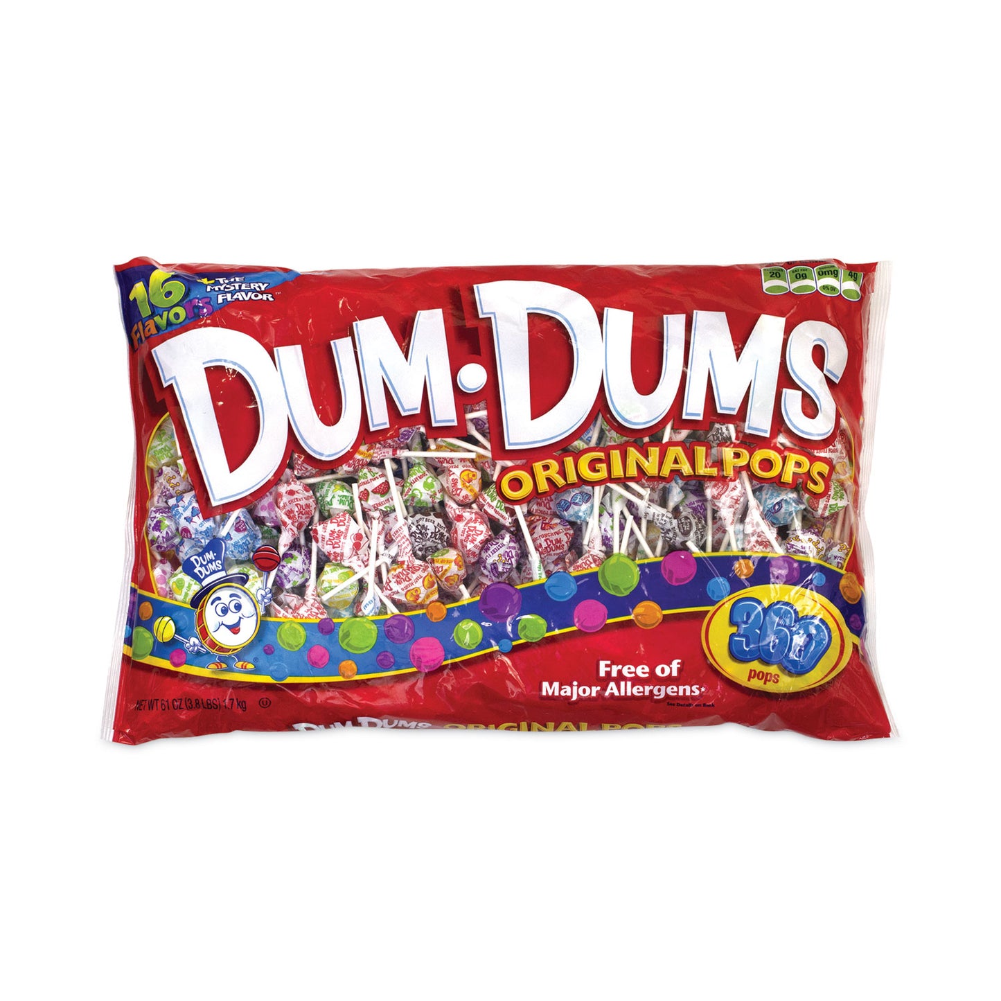 Spangler Dum-Dum-Pops, 14 Assorted Flavors, 360 Pieces/Carton (22000055)