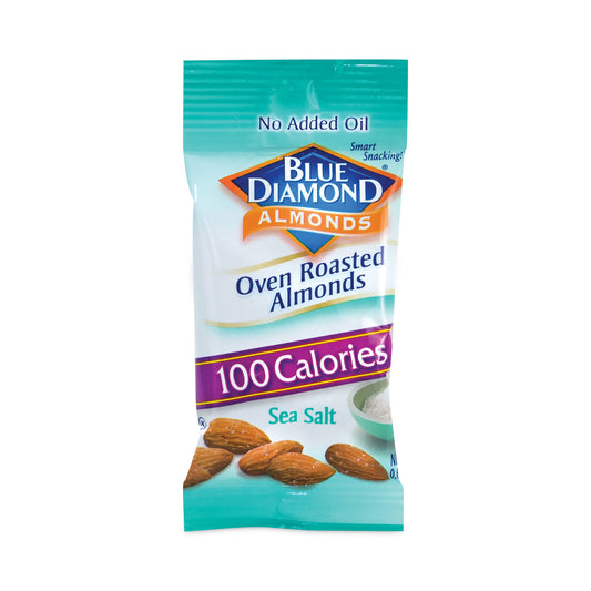 BlueDiamond Oven Roasted Sea Salt Almonds, 0.6 oz Bag, 7 Bags/Box, 6 Box/Carton (22000794)