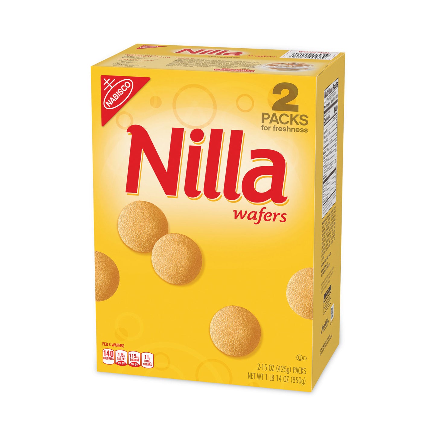 Nabisco Nilla Wafers, 15 oz Box, 2 Boxes/Pack (22000427)