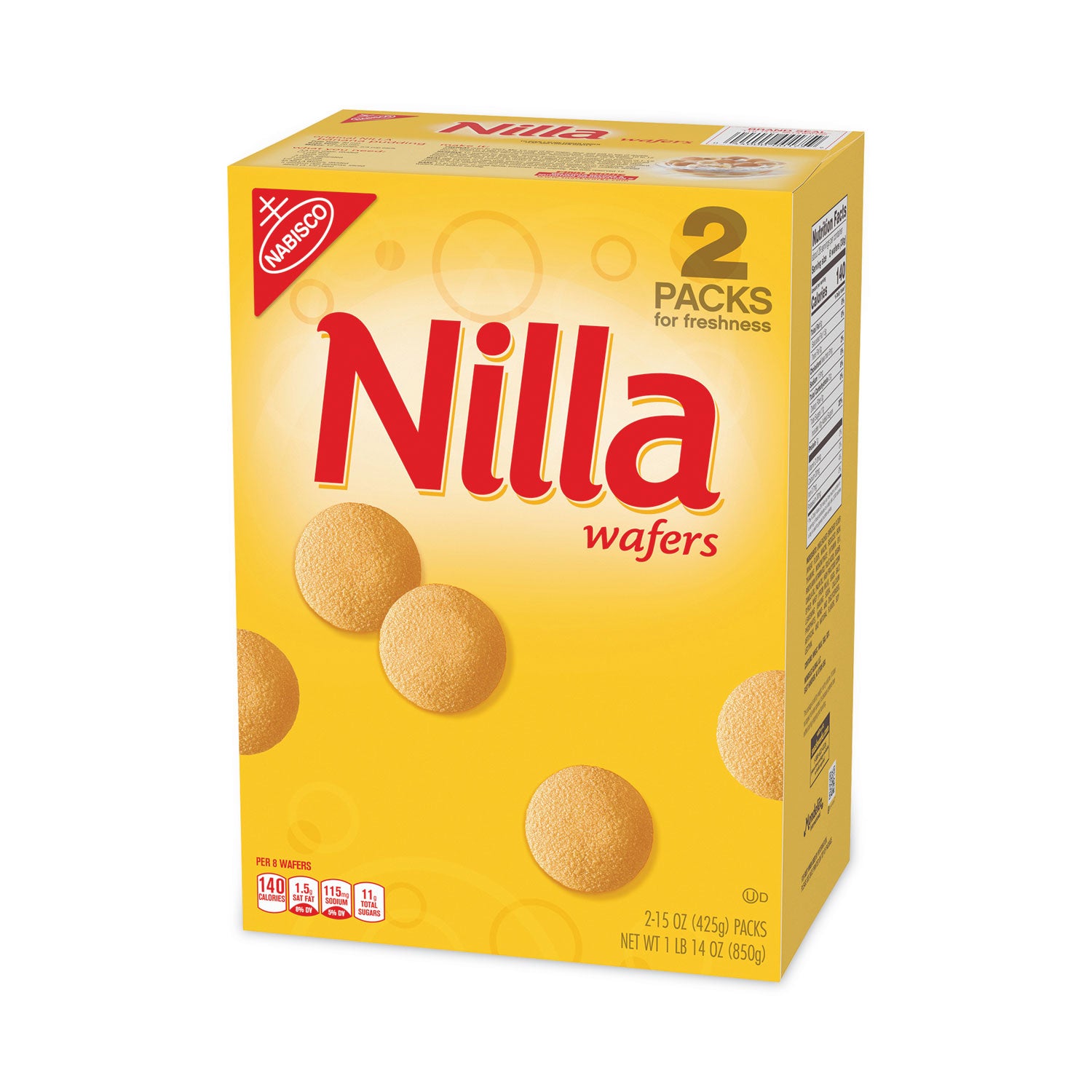 Nabisco Nilla Wafers, 15 oz Box, 2 Boxes/Pack (22000427)