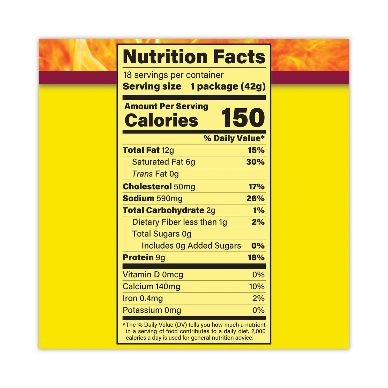 Slim Jim Pepperoni and Cheese Meat Sticks, 1.5 oz, 18/Carton (20900655)