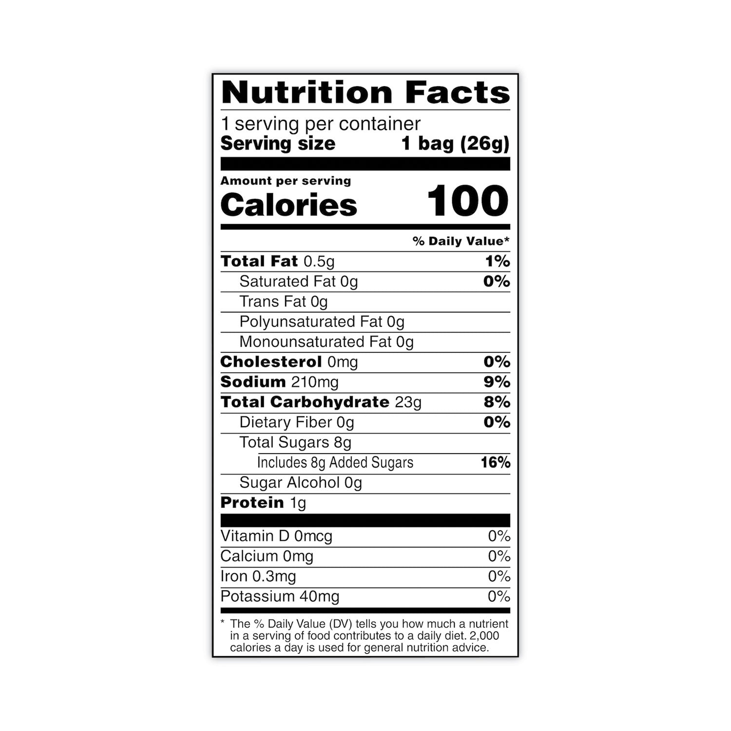 Quaker Rice Crisps, Caramel, 0.91 oz Bag, 60 Bags/Carton (29500052)