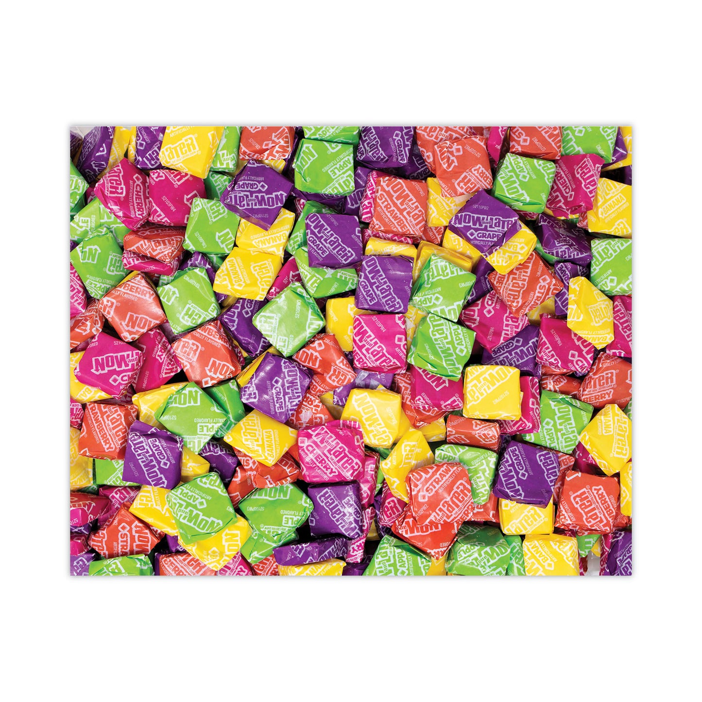 Now and Later Mixed Fruit Chews, Assorted Flavors, 60 oz Tub, 365 Pieces (20900224)