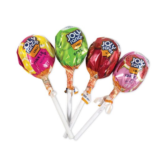 Jolly Rancher Lollipops Assortment, Assorted Flavors, 0.6 oz, 50/Carton (20900051)