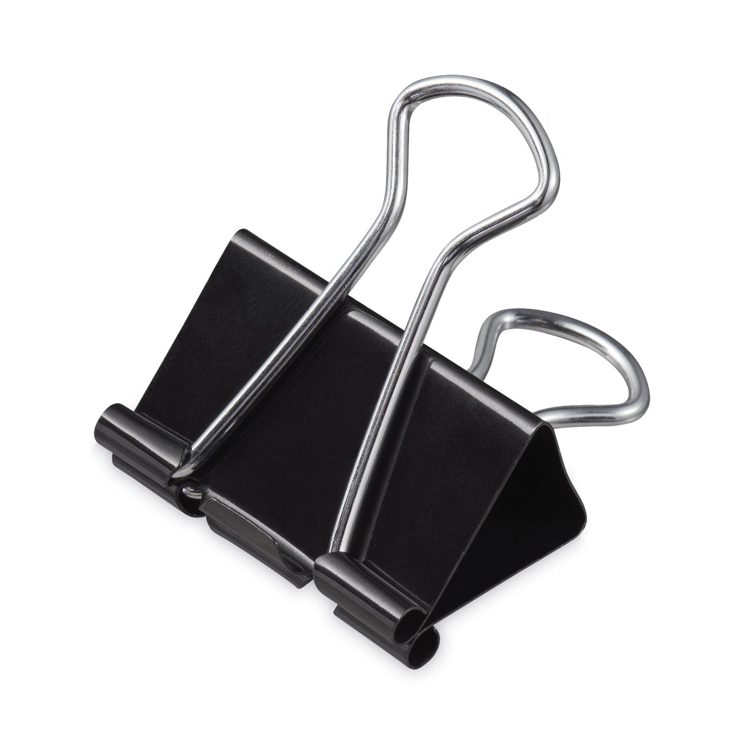 Universal Binder Clips, Mini, Black/Silver, 12/Box (10199)