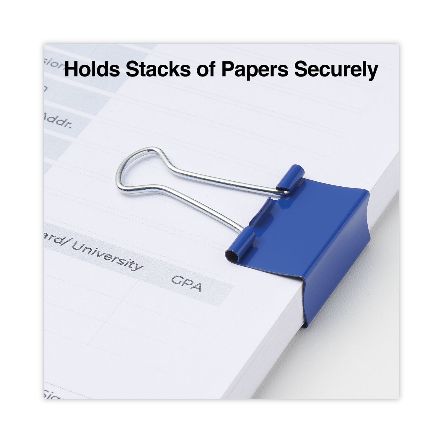 Universal Binder Clips with Storage Tub, Medium, Assorted Colors, 24/Pack (31029)