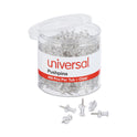 Universal Clear Push Pins, Plastic, Clear, 0.38", 400/Pack (31306)