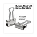 Universal Binder Clips with Storage Tub, Small, Silver, 40/Pack (11240)