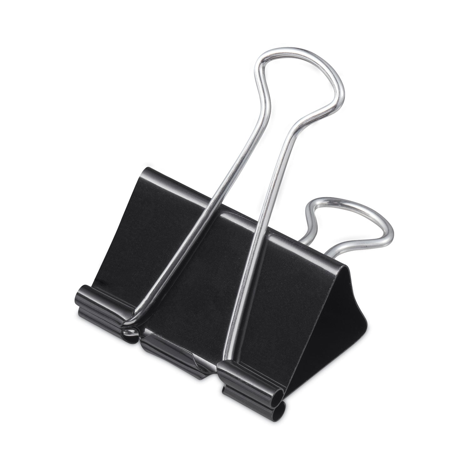 Universal Binder Clip Zip-Seal Bag Value Pack, Large, Black/Silver, 36/Pack (10220VP)