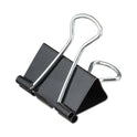 Universal Binder Clips, Medium, Black/Silver, 12/Box (10210)