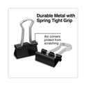 Universal Binder Clips, Small, Black/Silver, 12/Box (10200)