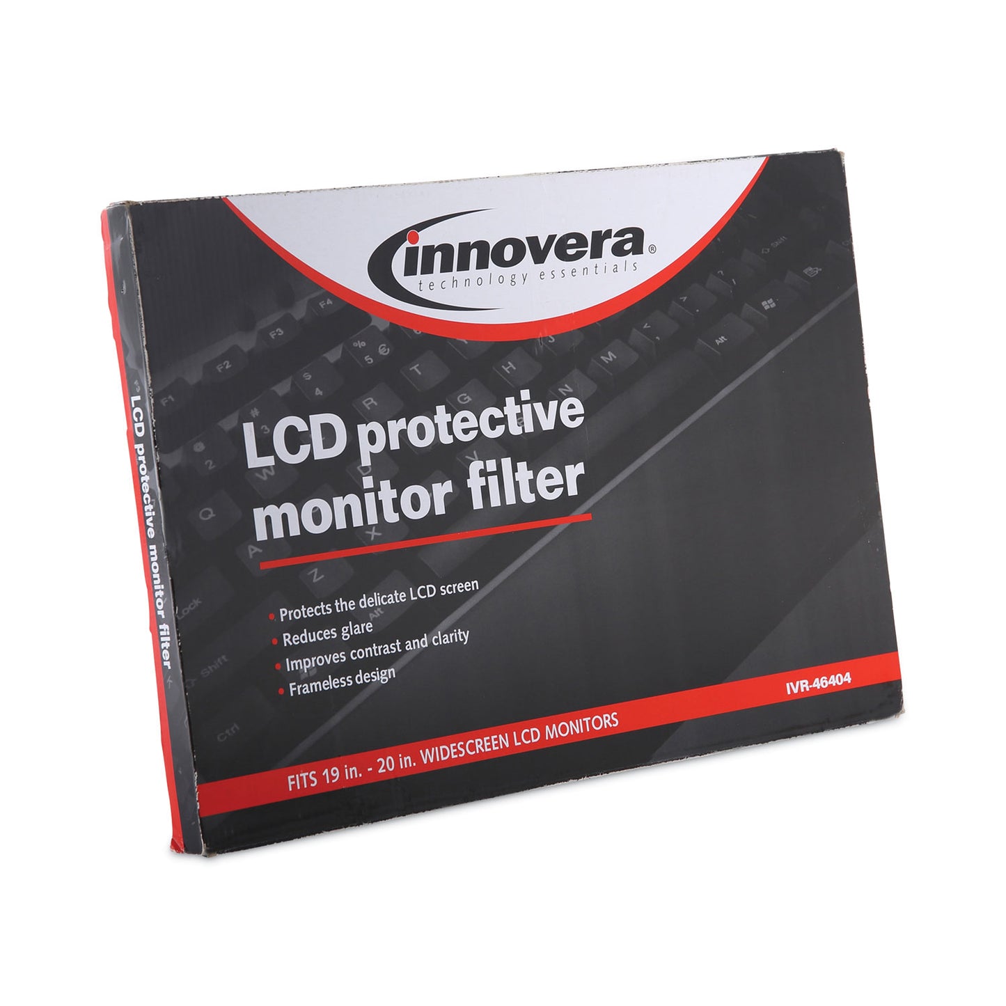 Innovera Protective Antiglare LCD Monitor Filter for 19" to 20" Widescreen Flat Panel Monitor, 16:10 Aspect Ratio (46404)