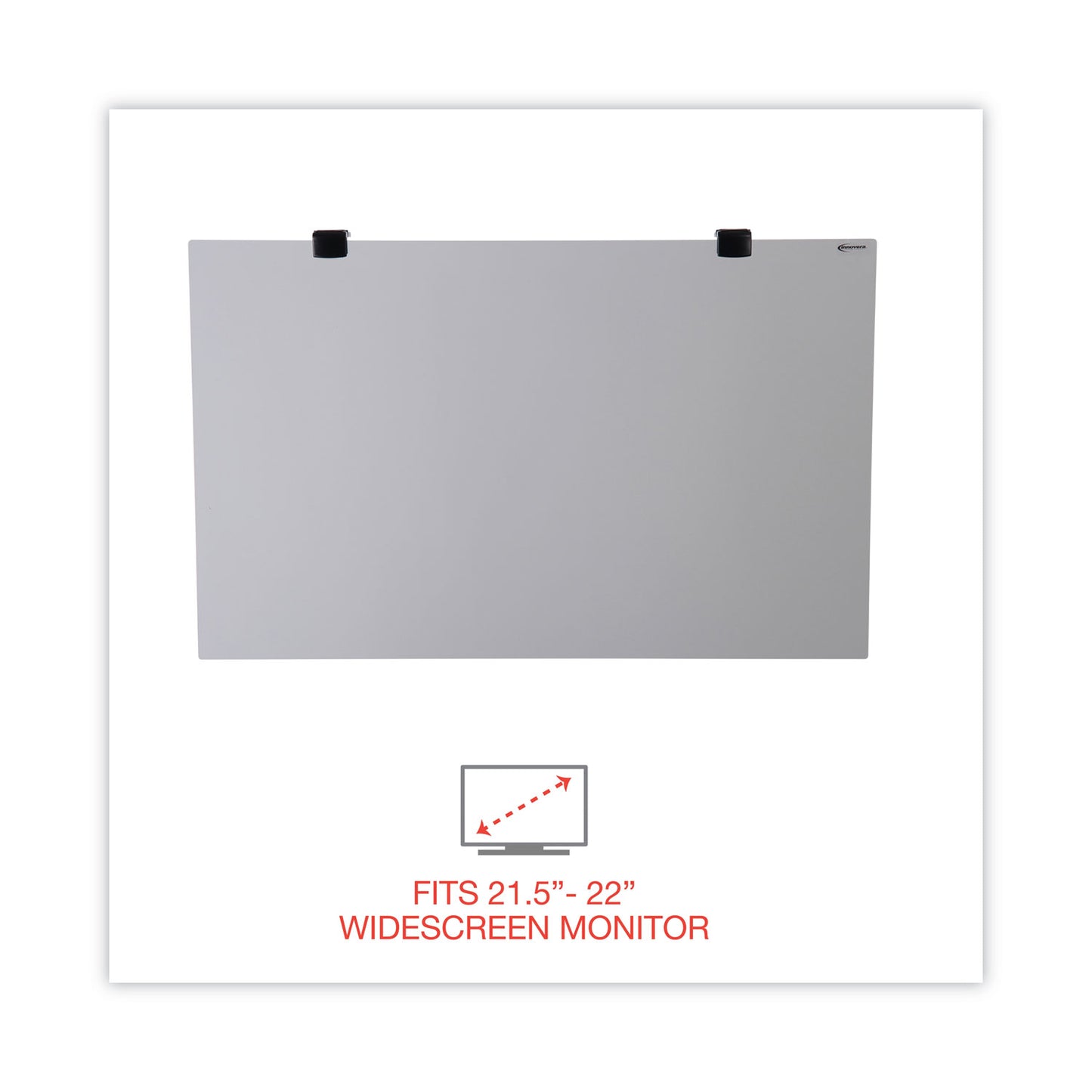 Innovera Protective Antiglare LCD Monitor Filter for 21.5" to 22" Widescreen Flat Panel Monitor, 16:9/16:10 Aspect Ratio (46405)