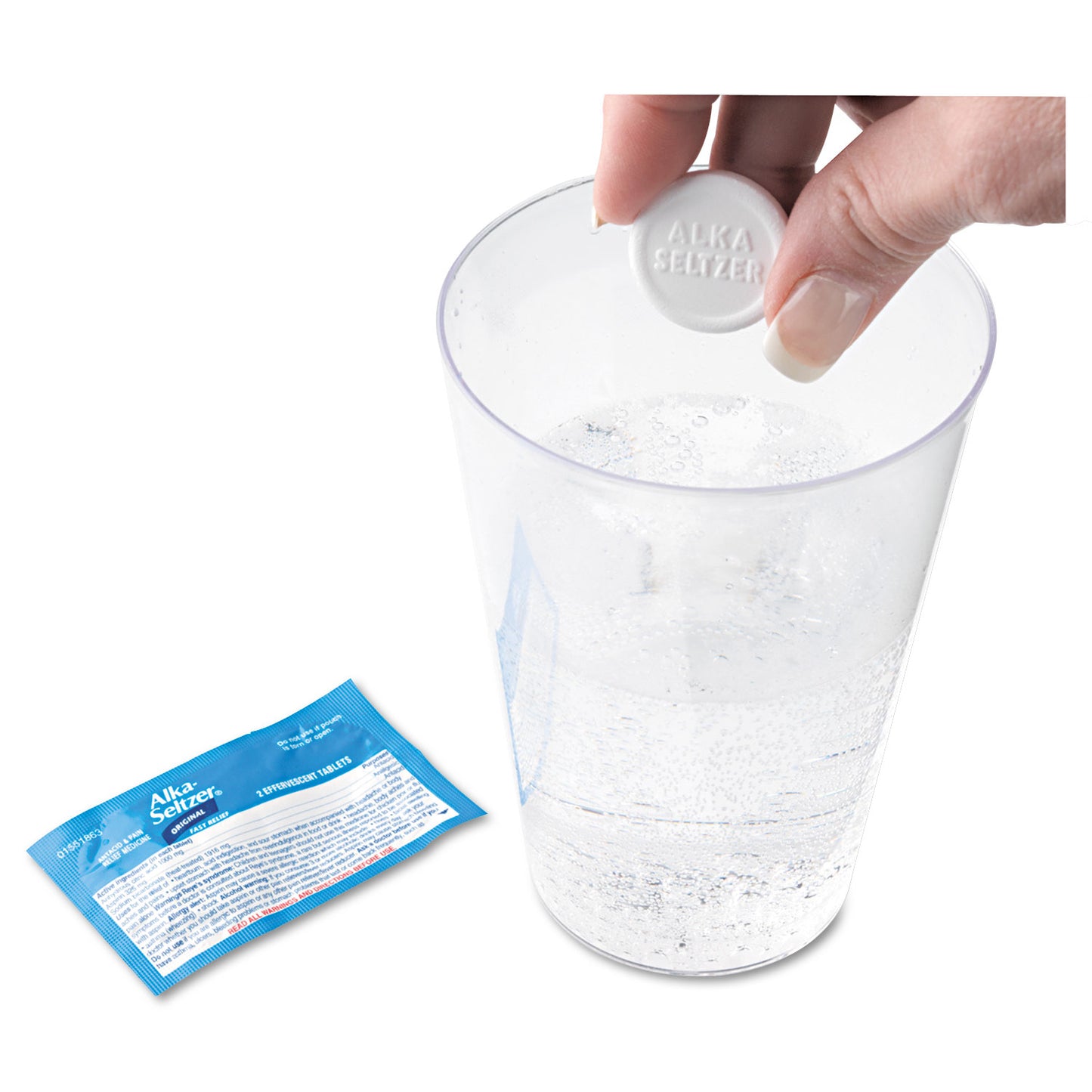 Alka-Seltzer Antacid and Pain Relief Medicine, Two-Pack, 50 Packs/Box (BXAS50)