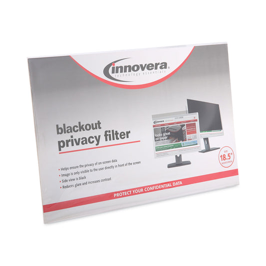 Innovera Blackout Privacy Filter for 18.5" Widescreen Flat Panel Monitor, 16:9 Aspect Ratio (BLF185W)