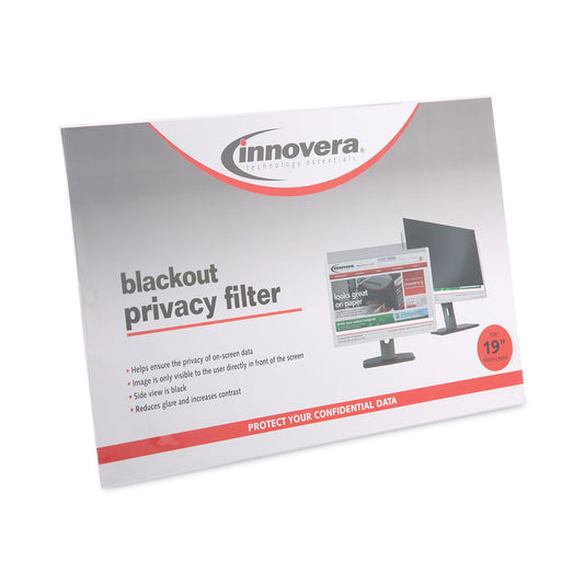 Innovera Blackout Privacy Filter for 19" Widescreen Flat Panel Monitor, 16:10 Aspect Ratio (BLF190W)