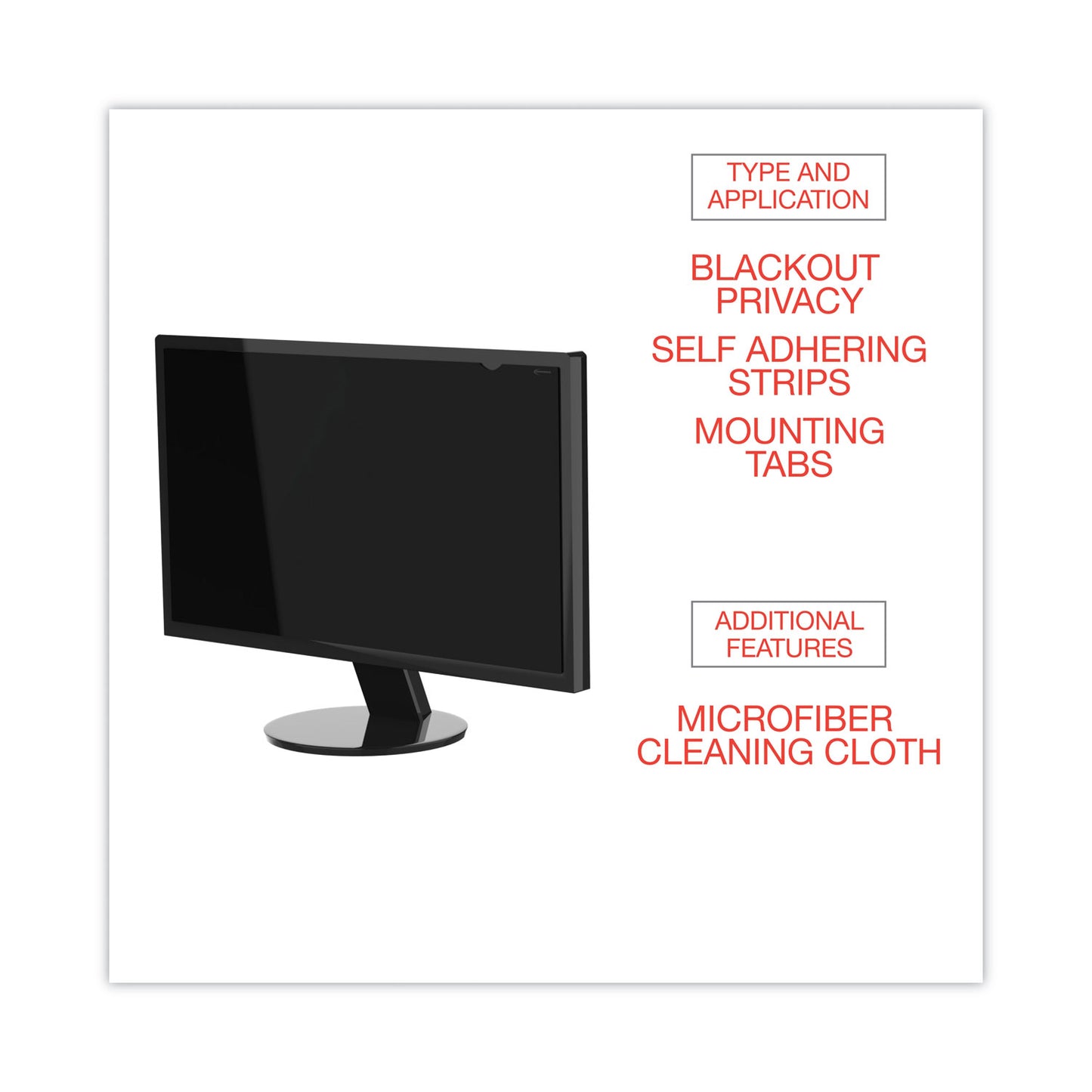 Innovera Blackout Privacy Filter for 21.5" Widescreen Flat Panel Monitor, 16:9 Aspect Ratio (BLF215W)