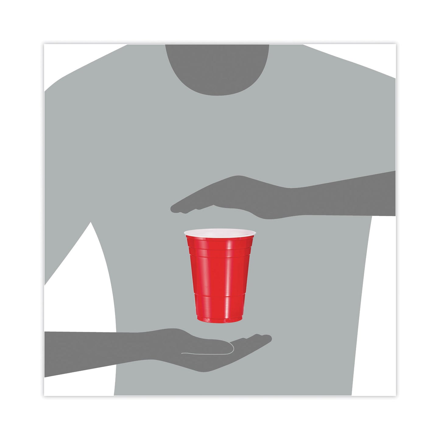 Dart SOLO Party Plastic Cold Drink Cups, 16 oz, Red, 50/Pack (P16RPK)