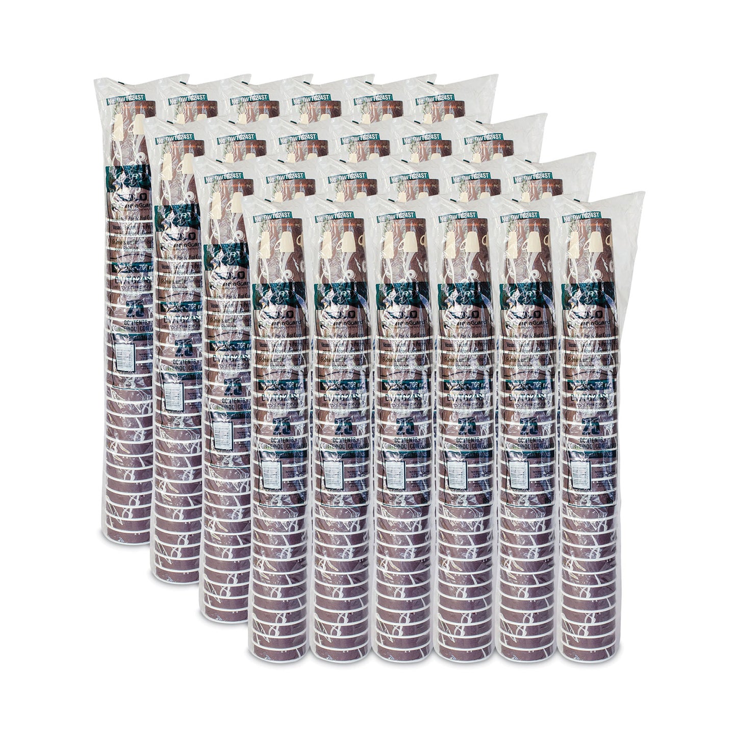 SOLO Thermoguard Insulated Paper Hot Cups, 24 oz, Steam Print, 600/Carton (DWTG24ST)