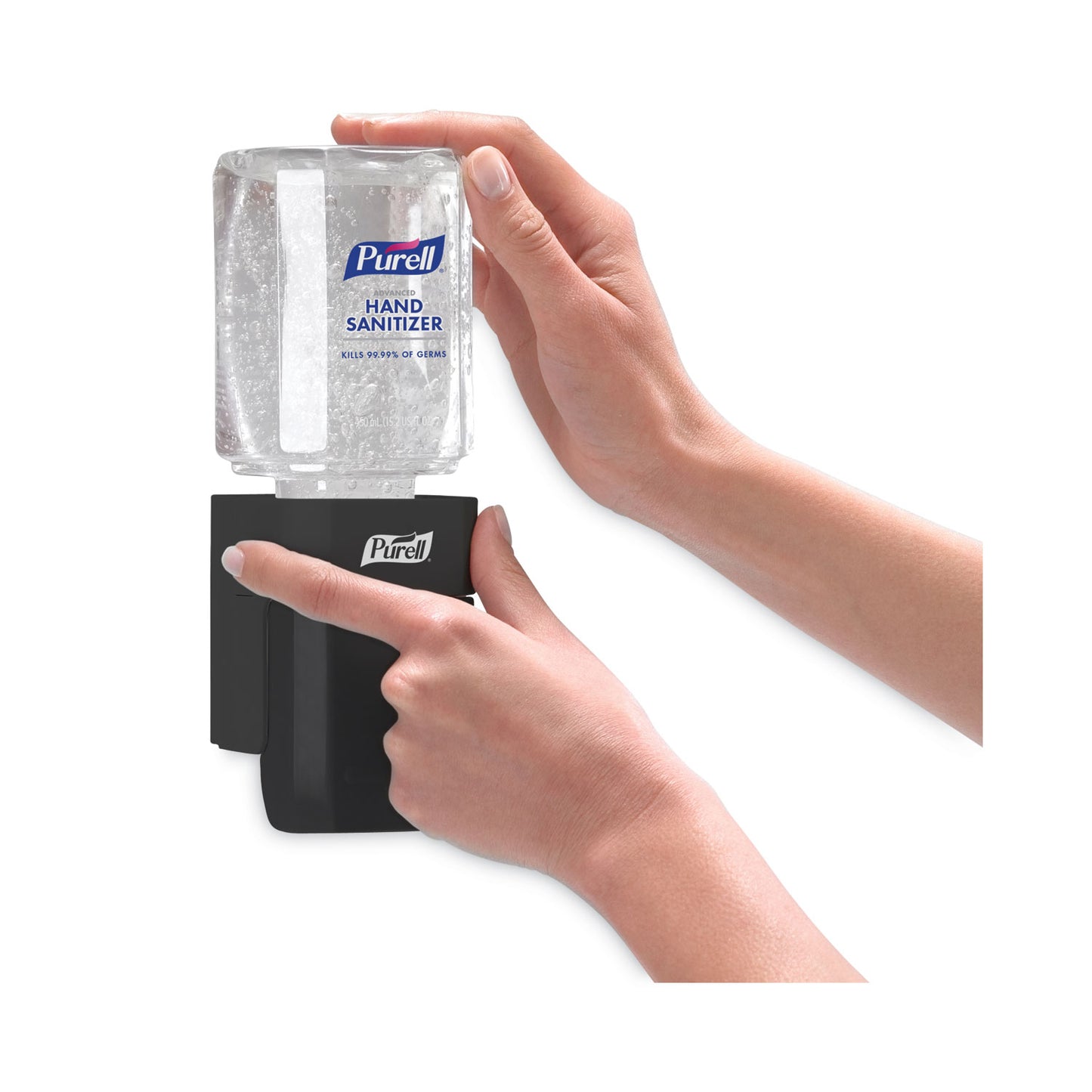 PURELL ES1 Hand Sanitizer Dispenser Starter Kit, 450 mL, 3.12 x 5.88 x 5.81, Graphite, 6/Carton (4424D6CT)