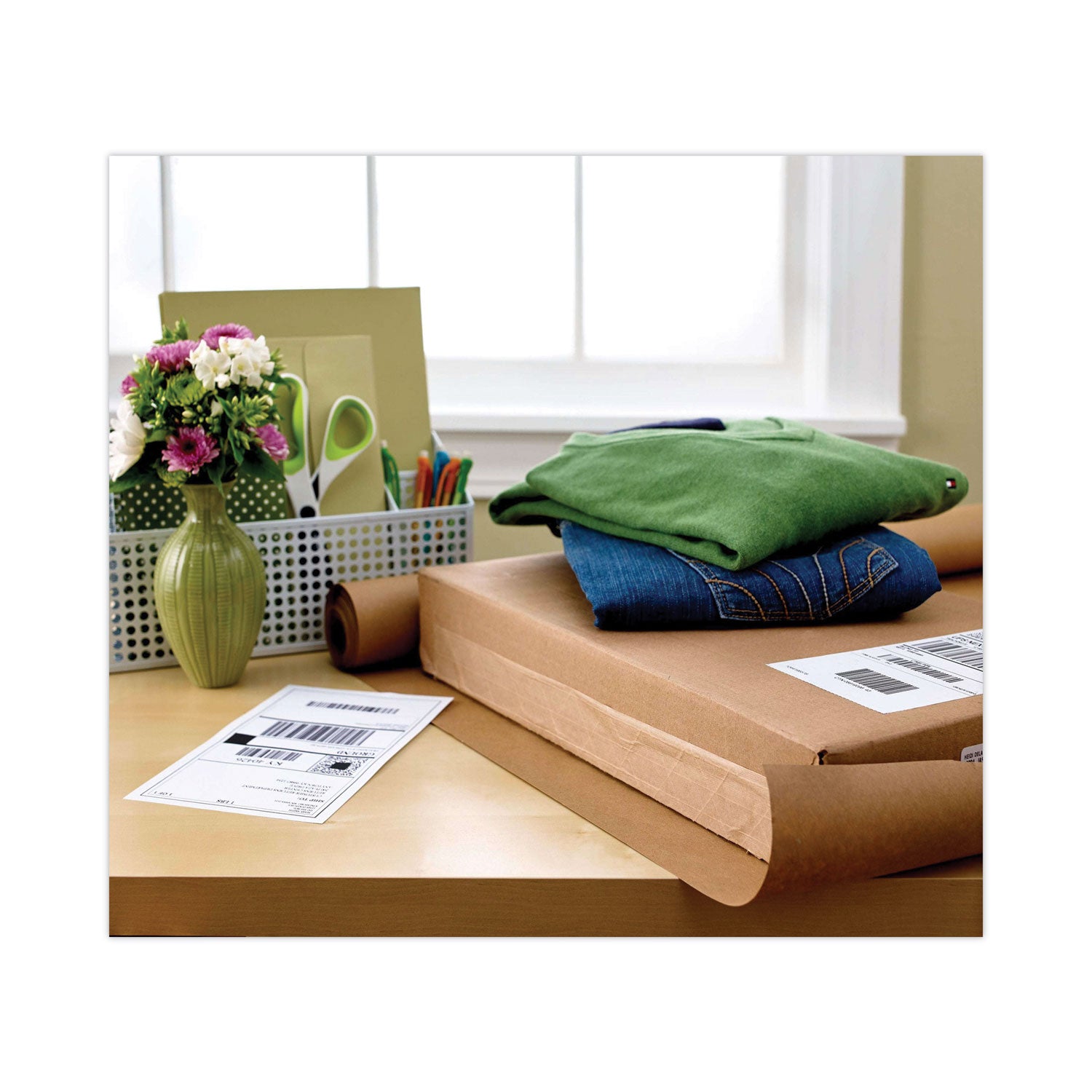 Scotch Tough Grip Moving Packaging Tape with Dispenser, 3" Core, 1.88" x 54.6 yds, Clear (3500RD)