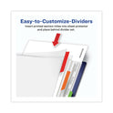 Avery Clear Easy View Plastic Dividers with Multicolored Tabs and Sheet Protector, 5-Tab, 11 x 8.5, Clear, 1 Set (16740)
