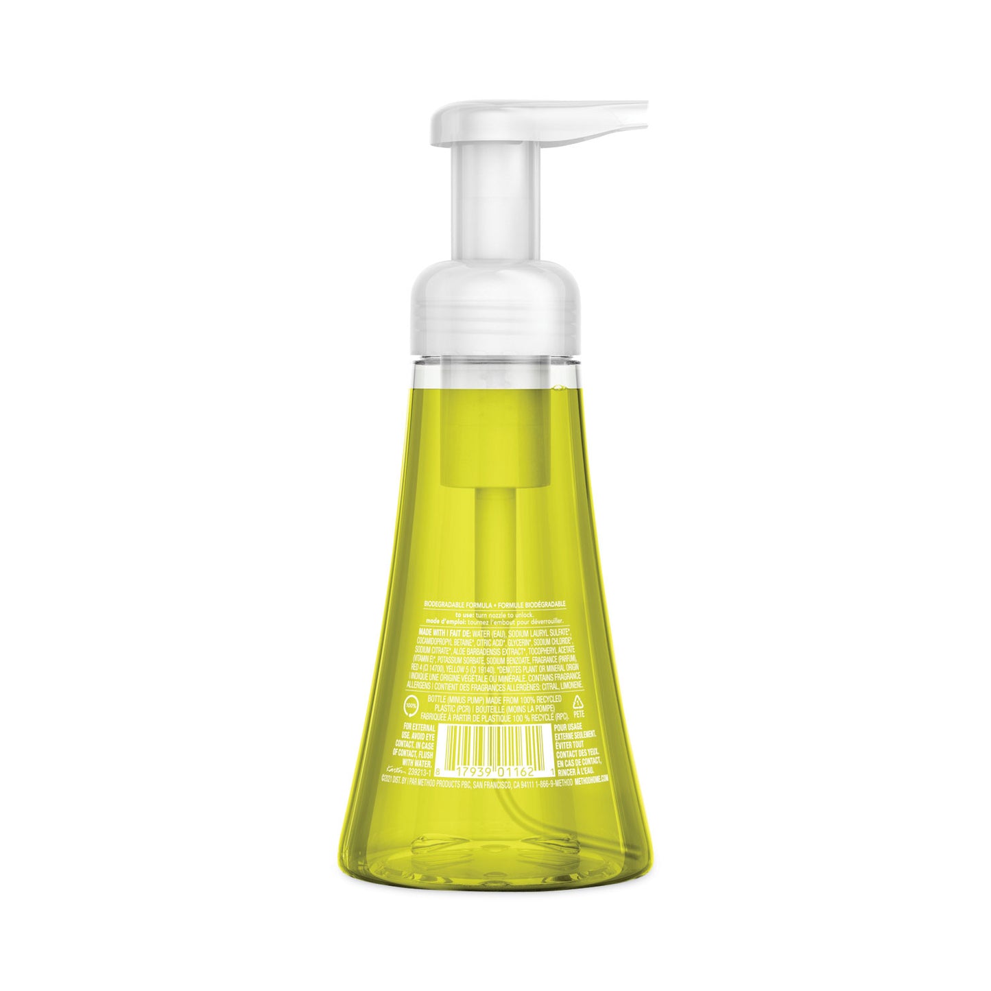 Method Foaming Hand Wash, Lemon Mint Scent, 10 oz (01162)