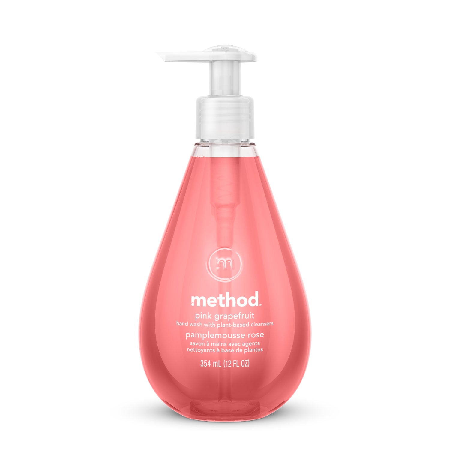 Method Gel Hand Wash, Pink Grapefruit Scent, 12 oz, 6/Carton (00039CT)