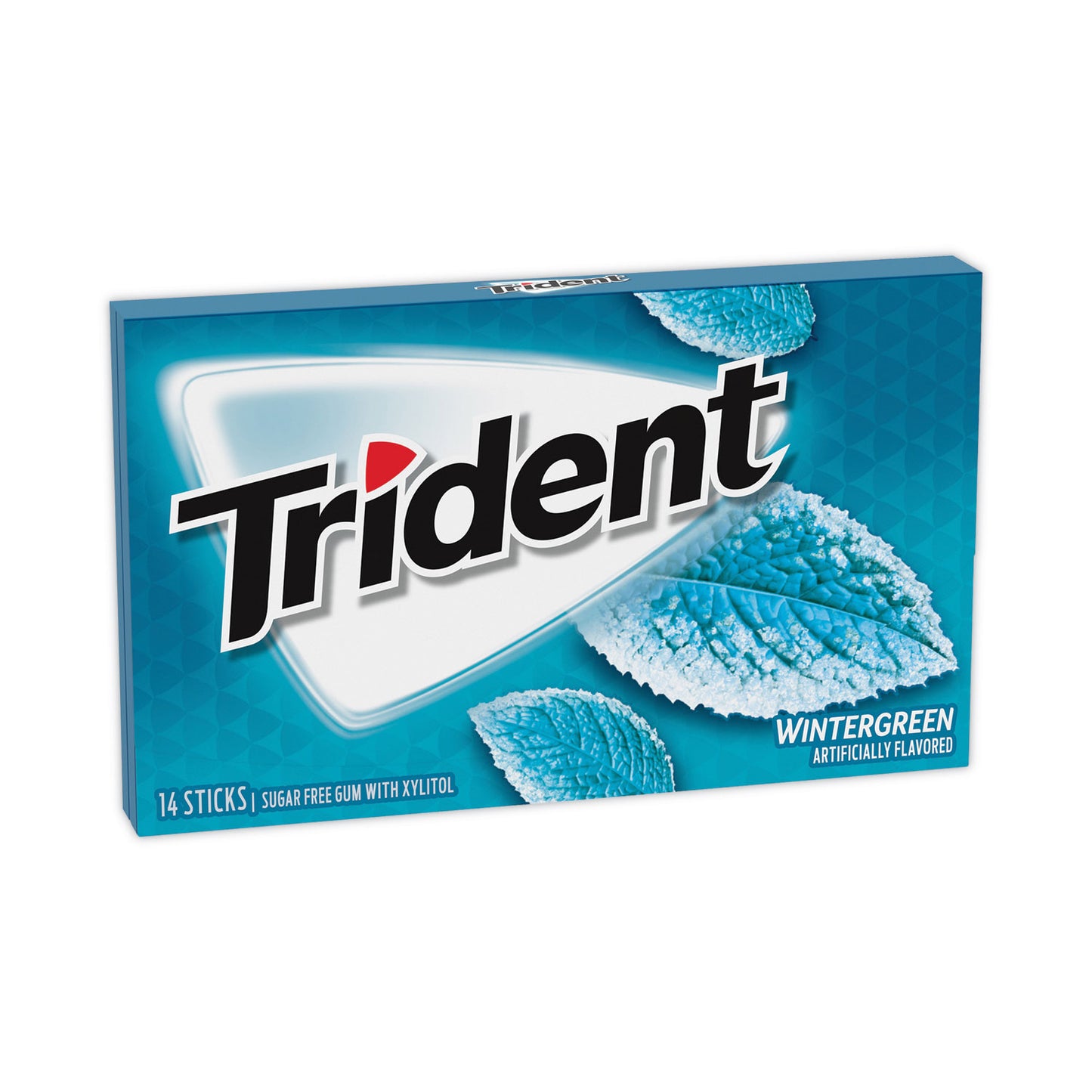 Trident Sugar-Free Gum, Wintergreen, 14 Sticks/Pack, 12 Packs/Carton (30400058)