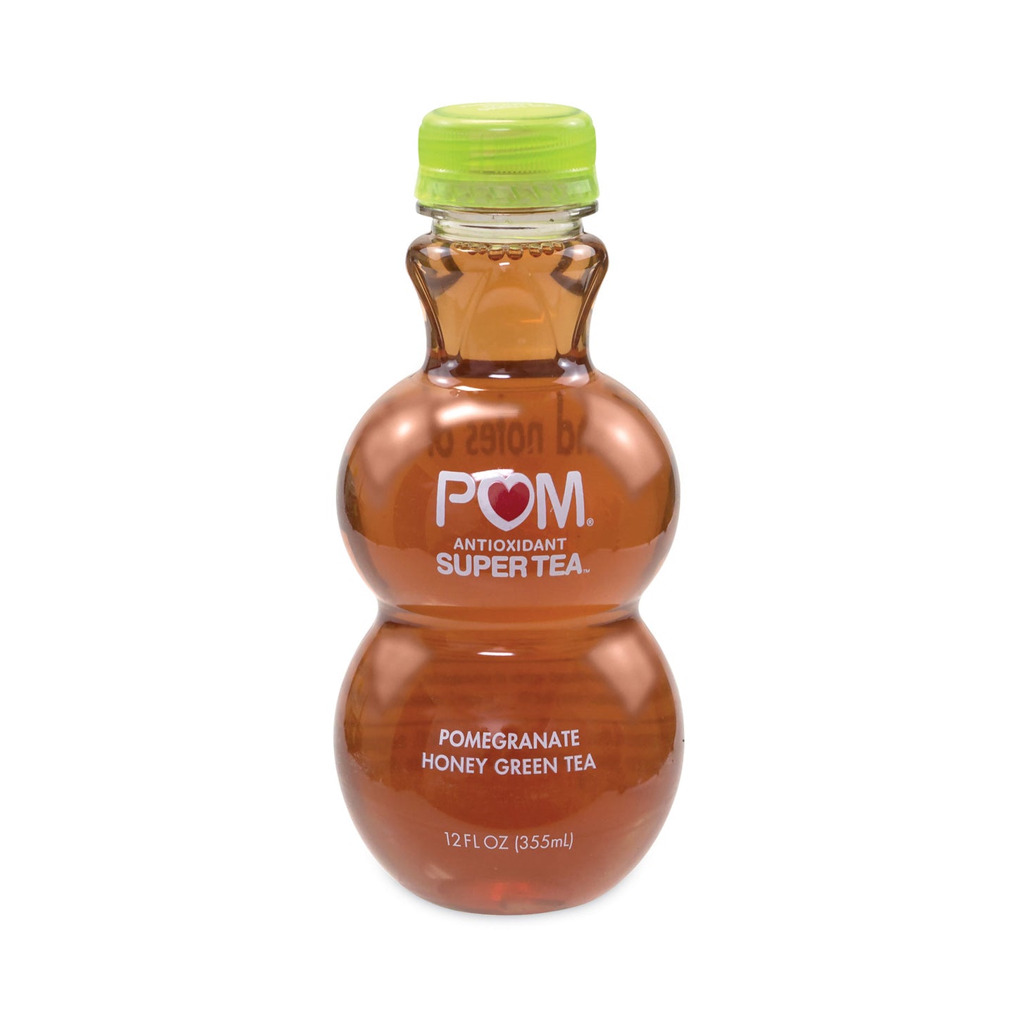 POM Wonderful Antioxidant Super Tea, Pomegranate Honey Green Tea, 12 oz Bottles, 6/Carton (30700049)