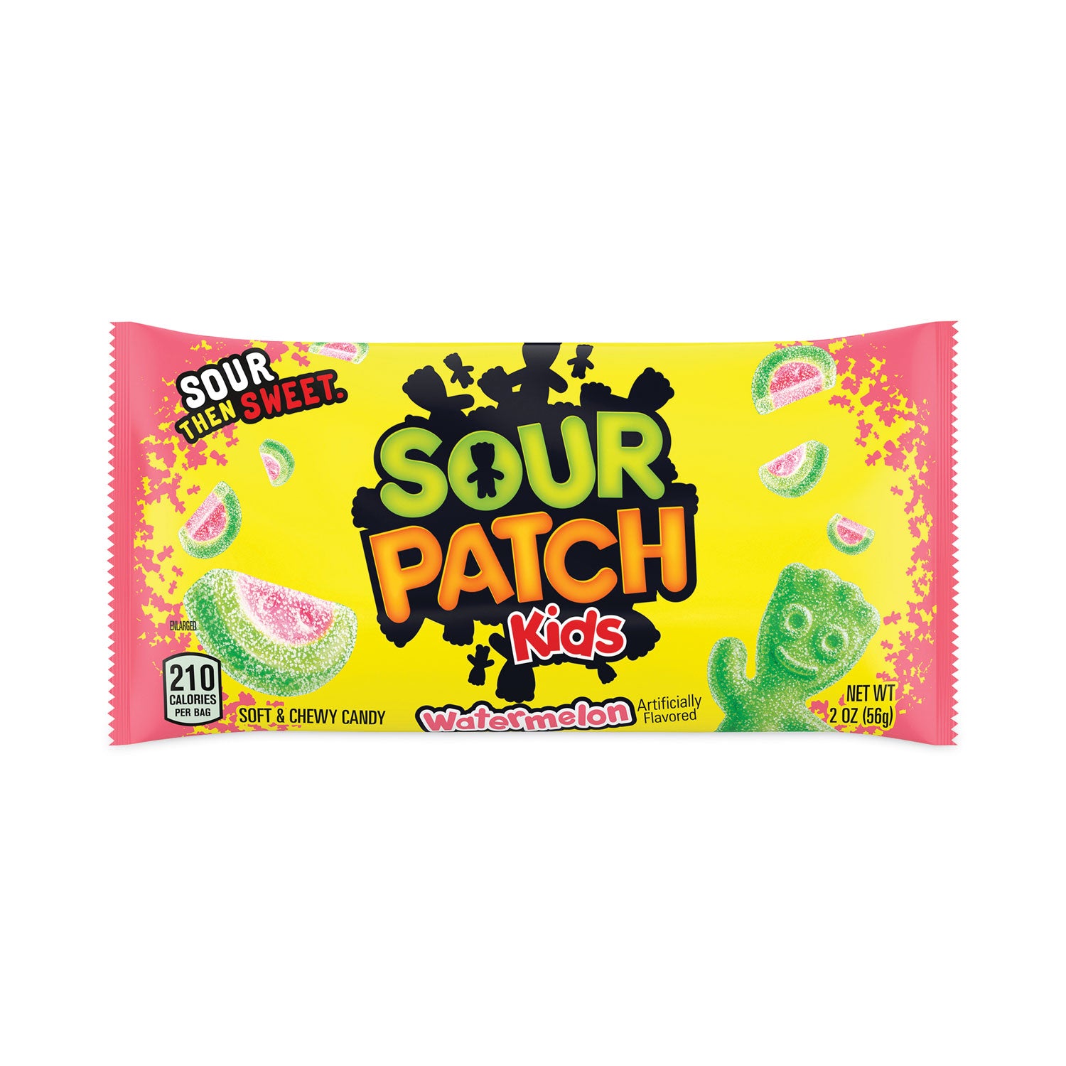 Sour Patch Kids Chewy Candy, Watermelon, 2 oz Bags, 24/Carton (30400004)