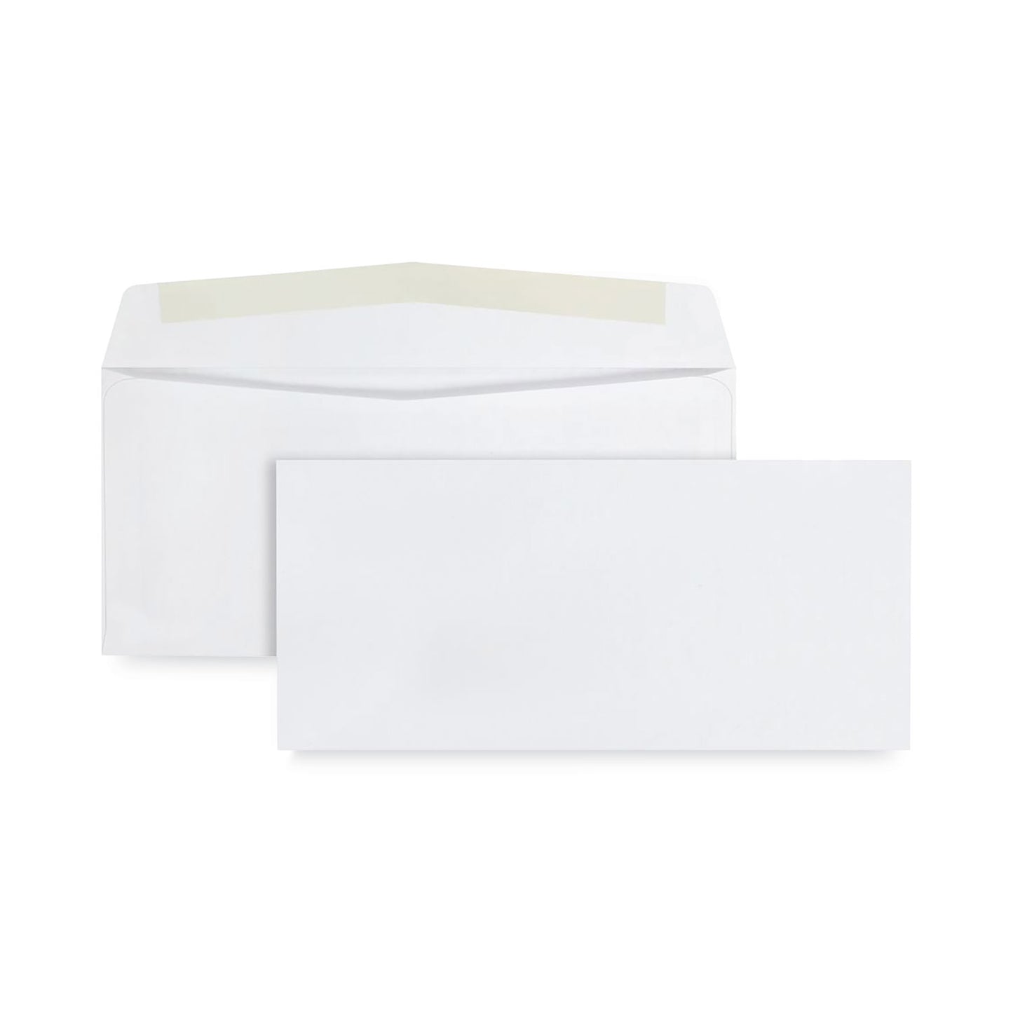 Quality Park Business Envelope, #10, Commercial Flap, Diagonal Seam, Gummed Closure, 24 lb Bond Weight Paper, 4.13 x 9.5, White, 1,000/Box (90020B)