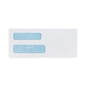 Quality Park Double Window Security-Tinted Check Envelope, #8 5/8, Commercial Flap, Gummed Closure, 3.63 x 8.63, White, 1,000/Box (24532B)