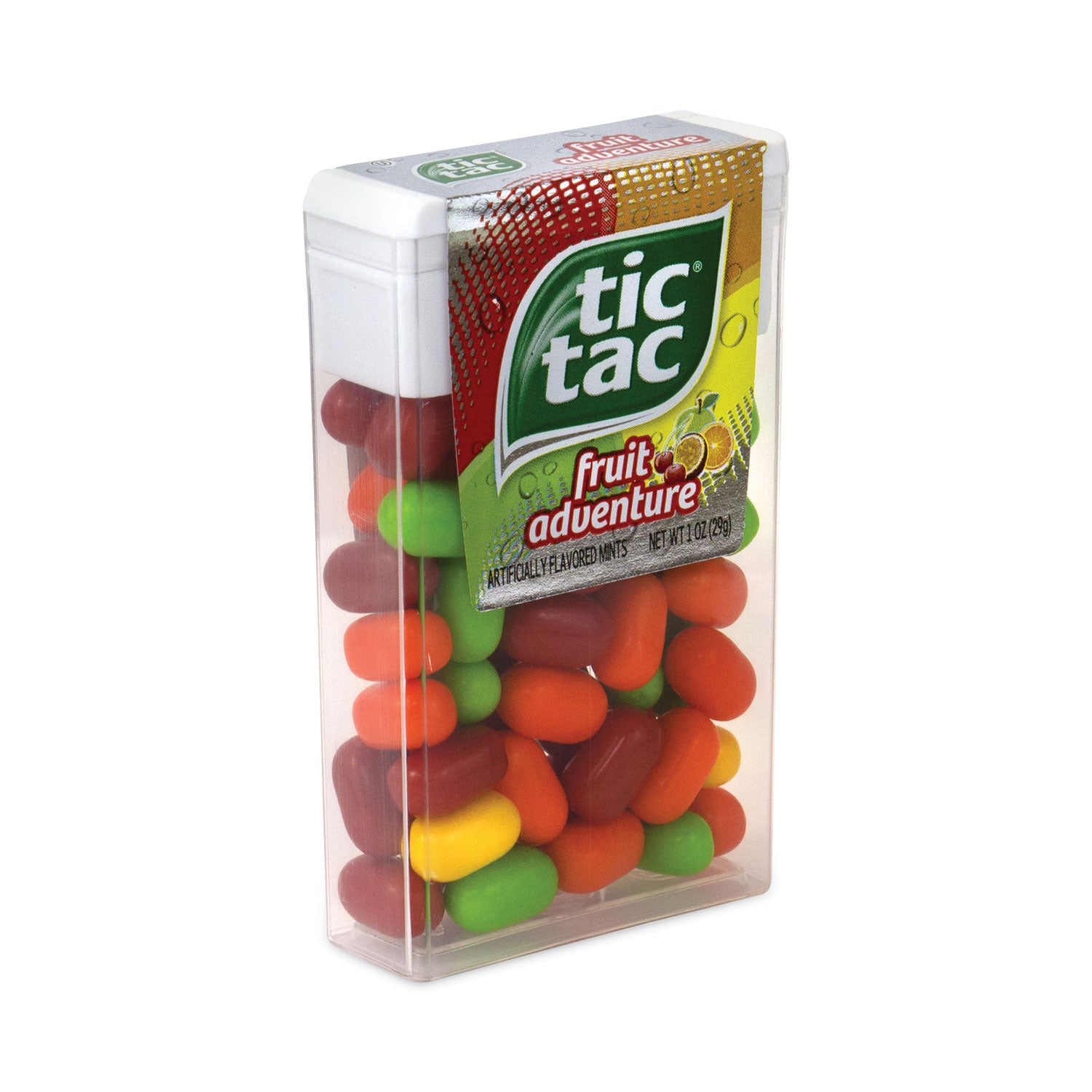 Tic Tac Fruit Adventure Mints, 1 oz Flip-Top Dispenser, 12/Carton (24100014)