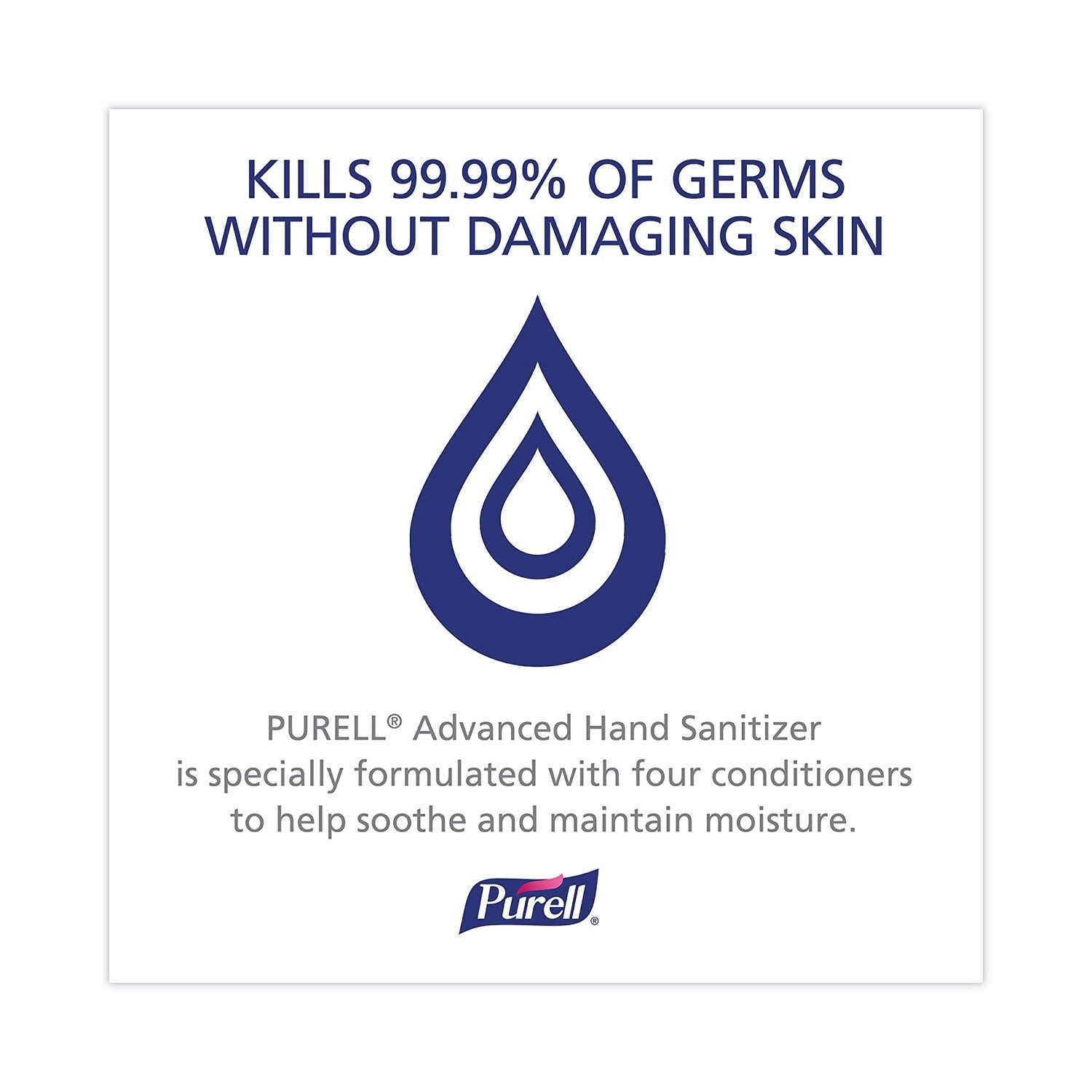 PURELL Advanced Hand Sanitizer Single Use, Gel, 1.2 mL, Packet, Fragrance-Free, 2,000/Carton (96302MNS)