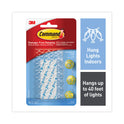 Command Clear Hooks and Strips, Decorating Clips, Plastic, 0.1 lb Capacity, 20 Clips and 24 Strips/Pack (17026CLRES)
