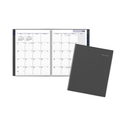 AT-A-GLANCE DayMinder Academic Monthly Desktop Planner, Twin-Wire Binding, 11 x 8.5, Charcoal Cover, 12-Month (July to June): 2024-2025 (AYC47045)